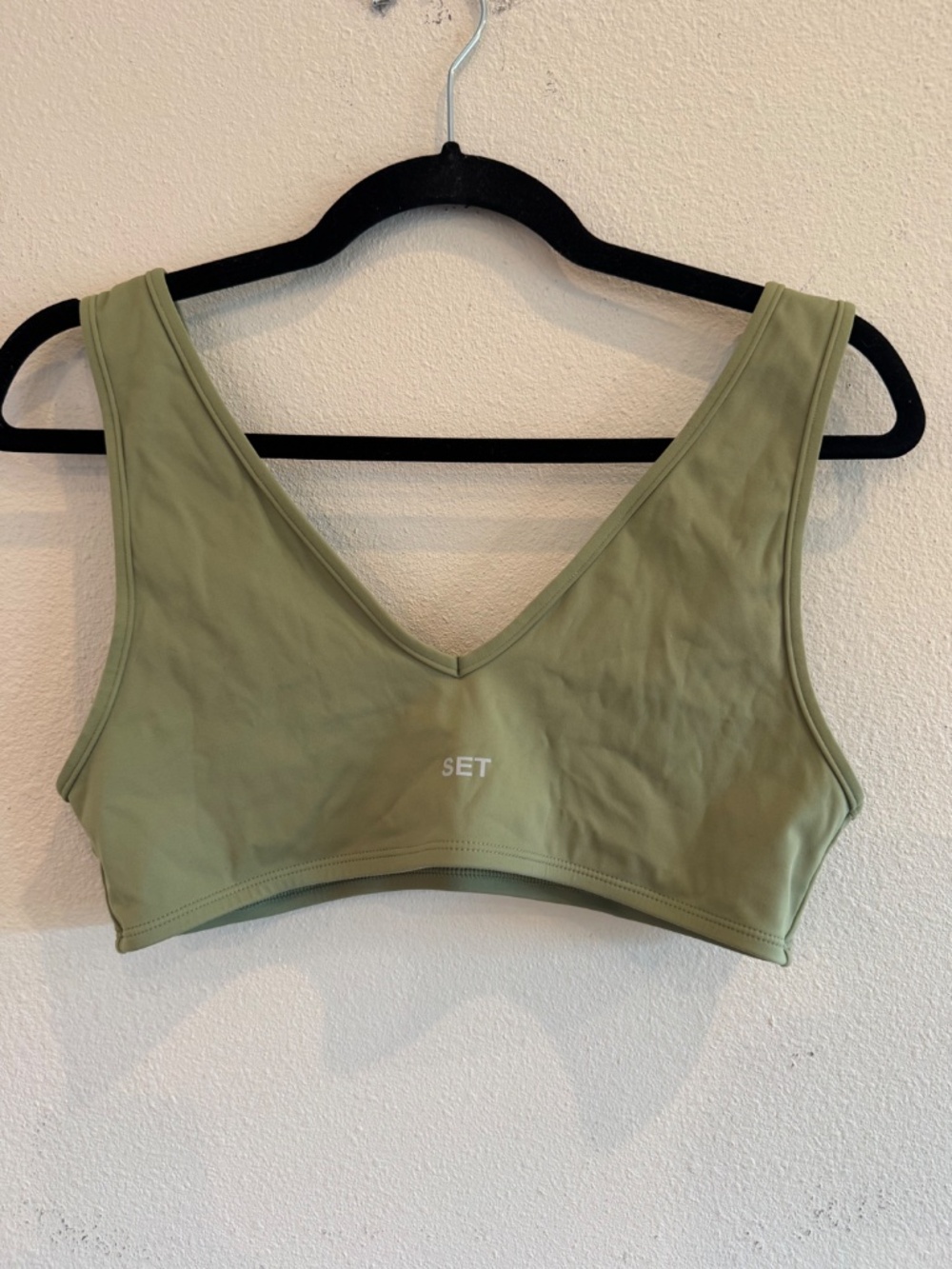 SET ACTIVE Green Sportbody Leggings and Crop Tank Top Set Large - Picture 8 of 8
